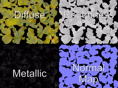 Green Succulent Plant model pack Low-poly 3D model