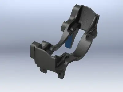 Z046338 KNORR CALIPER CARRIER 3d reverse engineering 3D print model