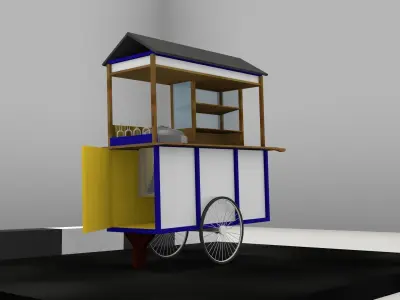 Cart Simple Free 3D model