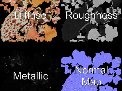 Animated D Character Model  Flower Dress Woman Rigged and Ani... Low-poly 3D model