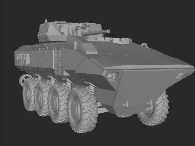 SuperAV 8X8 MCT30 TURRET 3D print model