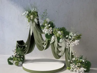 Floristry Fine art display 3D model