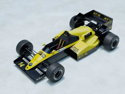 1984 ATS D7 Formula 1 3D model