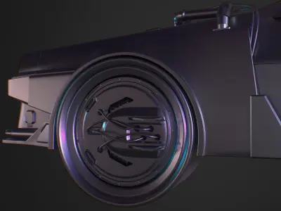 Delorean back to future 3D model