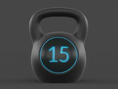 Kettlebell Set 3D model