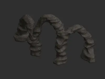 Triple Arch - Base Free low-poly 3D model