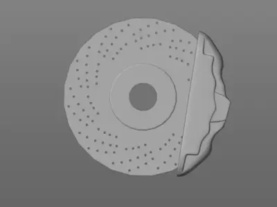 FR Calipers and Brackets LAM 3D model