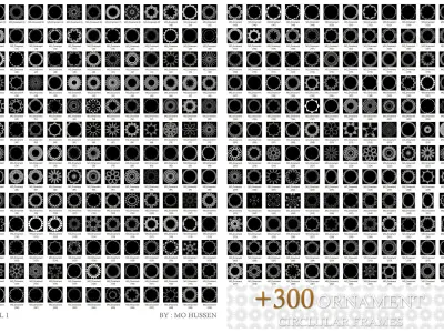 Mega Ornaments 1800 4K ALPHA Texture