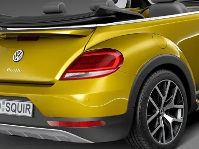 Volkswagen Beetle Dune Convertible 2016 3D model