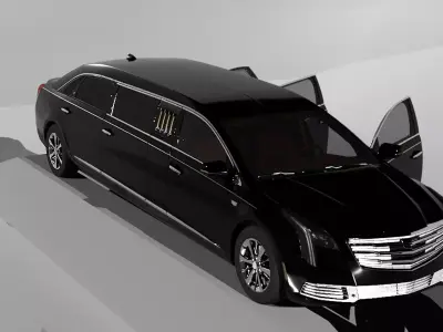 Limousine Car 3D model