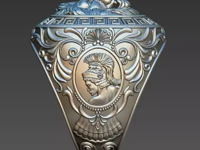 man ring lion 3D print model