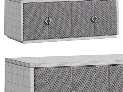 Noir console by Elve luxury 3D model