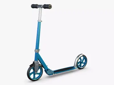 Kick scooter blue 3D model