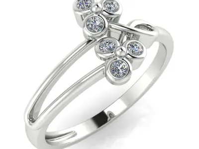 light weight gold diamond rings-C111116SKCH2026033-wt-0-5 3D print model