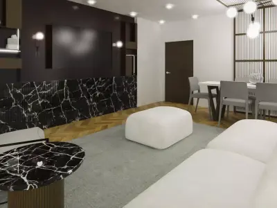 Living Room Interior Design  3D model