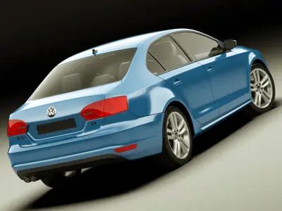 VW Jetta 2011 3D model