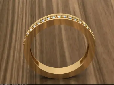 Diamond Jewelry Ring 3D print model 26