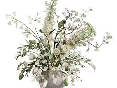 Flower In Vase 93 3D model