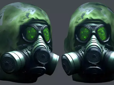 Helmet 3d model military combat Military Low-poly Low-poly 3D model 71