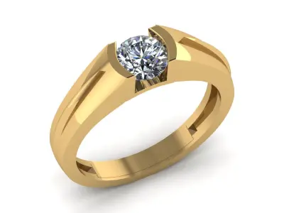 Ring Model - Diamond Ring Printable Model 3D print model