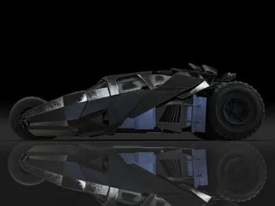 Batmobile - The Dark Knight 3D model