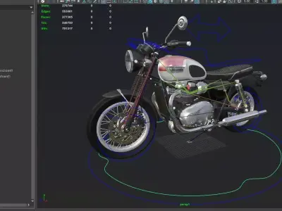 Triumph - 2009 Triumph T100 Bonneville 3D model
