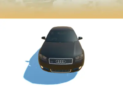 Audi A3 Optimized for games Low-poly 3D model