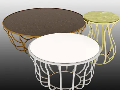 Baxter Jules Small Table 3D model