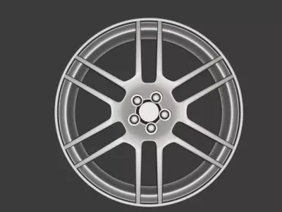 Mercedes W204 6 Spoon Rim 3D model