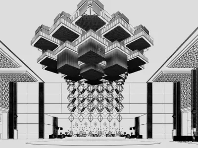 Hotel Lobby  3D model