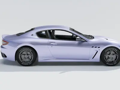 Maserati Granturismo  Low-poly 3D model