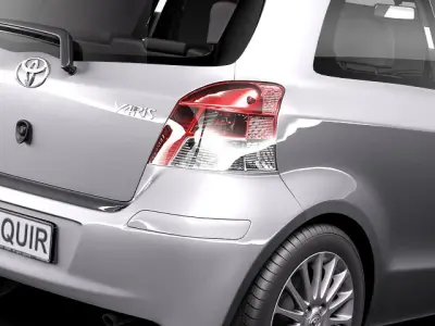 Toyota Yaris 3door 2010 3D model