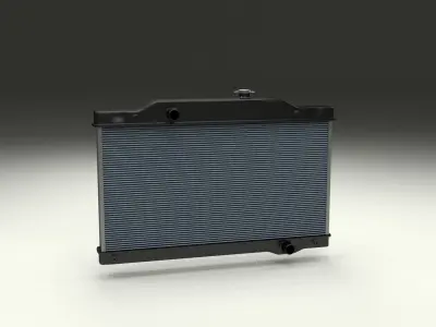 Car Radiator Low-poly 3D model
