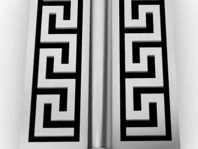 Lock bracelet or necklace clasp  3D print model