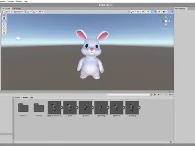 Little animal baby - Rabbit cute - Animated Low-poly 3D model