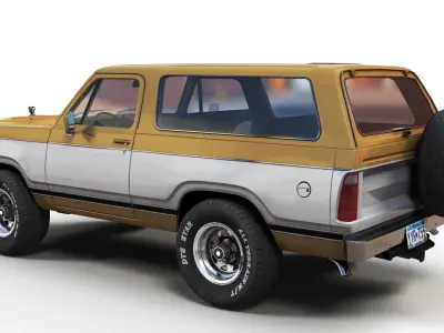 Dodge Ramcharger 1979  Low-poly 3D model