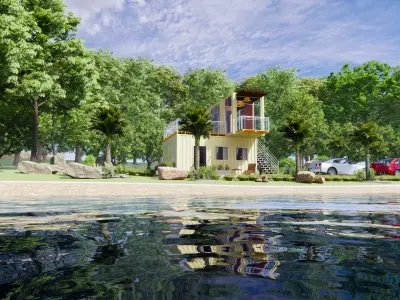 Shipping Container Home 3D model