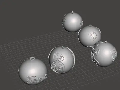 grinchmas christmas ball deco 3D print model