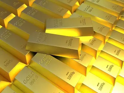 gold bar prices money bank luxury bullion square glazed ingo 3D model