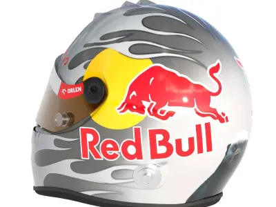 F1 Daniel Riccardo Helmet 2024 3D model