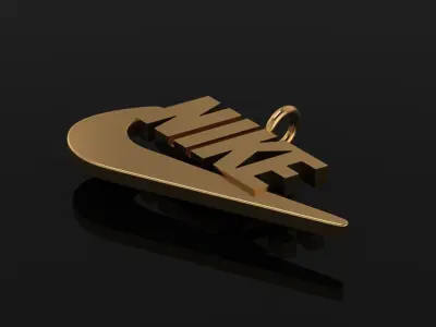 NAME PLATE TAG NIKE STYLE DOGTAG PENDANT 3D print model