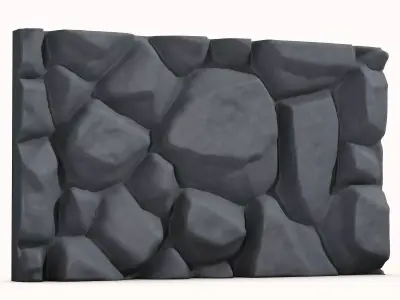 Dense Quartzite Partition Asset 3D model