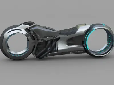 sci-fi tron bike 3D model