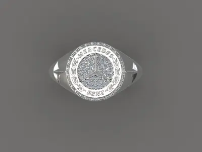 Mercedes Ring  3D print model