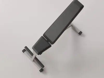 Exercise Bench 3D model