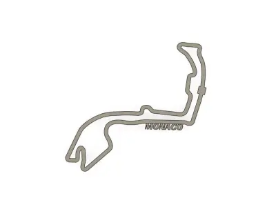 Monaco F1 Racing Track 2025 3D print model