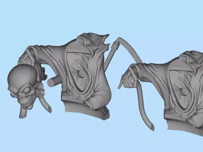 Grim Reaper Hot Rod STL Car Model 3D print model