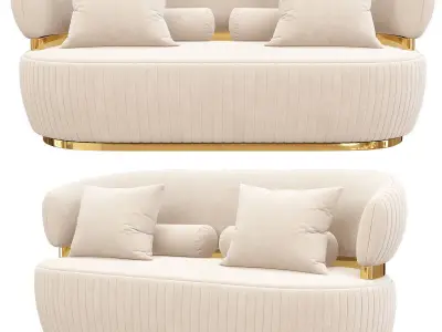 BON TON Capital Collection Sofa 3d model Low-poly 3D model