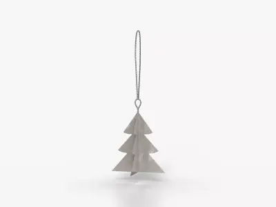 Deco Ornam Tree Low-poly 3D model
