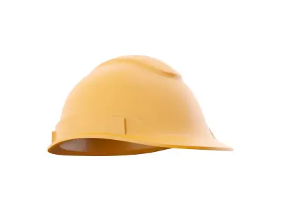  hard hat cartoon icon 3D model